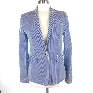 NWOT J. Crew stripe Regent blazer Tall 6